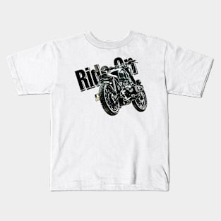 Ride on motorcycle t-shirt Kids T-Shirt